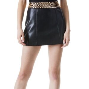 Alice + Olivia Black Pencil Mini Skirt Night Out